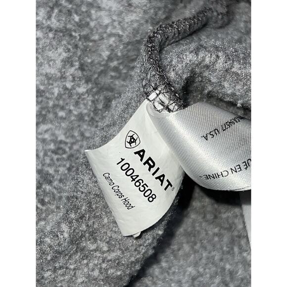 Ariat Men's Southwest Shield Sweatshirt Charcoal Heather hoodie L A004729 - Picture 9 of 13